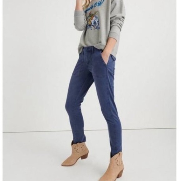 Lucky Brand button-fly utility pant in navy, size 24, NWT - Picture 2 of 10